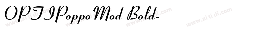 OPTIPoppoMod Bold字体转换